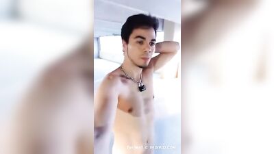 Gay Barebacking on the Streets - A Risk-Taking Nudist Exposes Himself in a Parking Structure