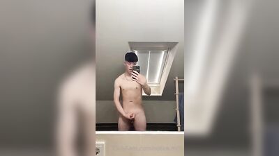 Handsome German Teen Takes a Solo Wank on Camera, Cumming All Over His Hands in the Best Way!
