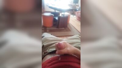 Teenage Boy Shoots Huge Load in Solo Cum Session