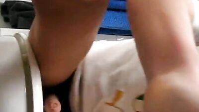 Cute Fit Guy Wanks With His Italian Muscle Toilet