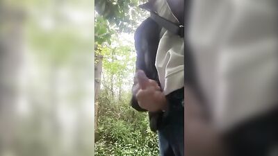 Handsome Blonde Cutie Jerks Off in Public Amidst Fetishistic Desires