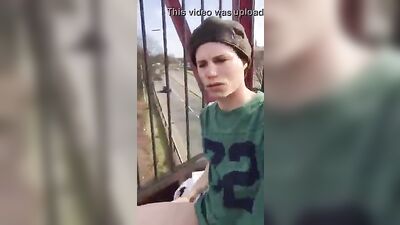 Blonde Selfie Cam Boy Has No Shame in Public!