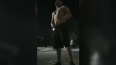 Public jerk-off and bjs in the park at night