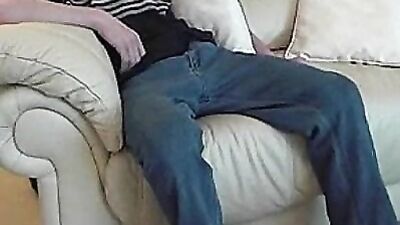 The lazy lout gets his ass spanked by his strict step-dad in this vintage teen boy fetish video