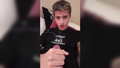 Jack Sprays His Meaty Member with another Jizz-filled Ejaculation