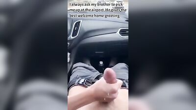 Brotherly Love - Amateur Fetish Risky Car Sex with DM123