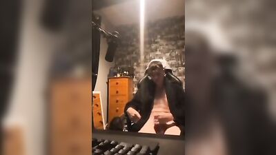 Teenage Twink with a Huge Dong Webcamming on the Internet