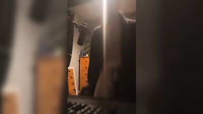 Teenage Twink with a Huge Dong Webcamming on the Internet