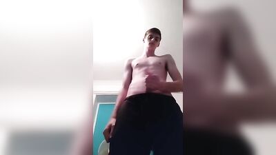 Cumming Over Cuties Chiseled Physique in a Private Strip and Jerk Session