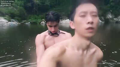 Thrusting at the Waterfall: Raw and Raucous Asian-Latino Action with Muscle Boys