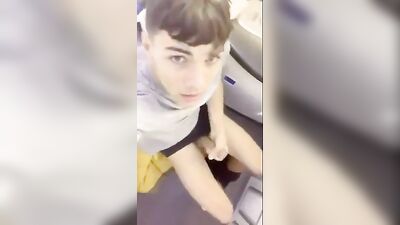 Flight Attendant Blowjobs and Cumshots in First Class, with Strangers