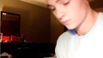 Sexy Brunette Jaxson Sings While Pleasuring Himself with a Huge Dick