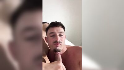 Young Twink Sucking and Swallowing on a Large Dick, Ending with an Epic Cumshot