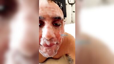 Straight Guy Gets Sucked Off And Cums, Then Masturbates On Camera