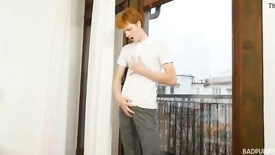 Red-Headed Delight: Harry Gets Handled By A Young Twink With A Mammoth Meatstick