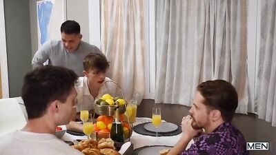 Bedroom Fellatio: A Tale of Two Jocks and Their Huge, Unprotected Dicks