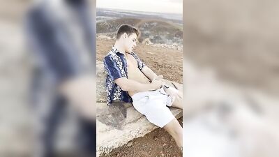 Amateur Beach Boys Cum on the Sand in Front of Enthusiastic Crowds, Bareback Action