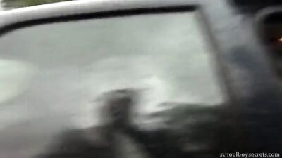 Gay street sex scene with step-son gets hot in parked car!