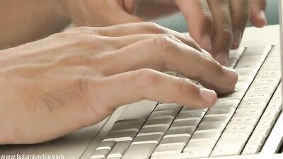 Hairless Hunk Blows His Load Into A Throat