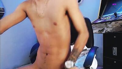 Latin Twink Masturbates To Cum Shots On Web Cam