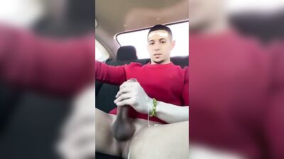 Gangbang of Twink Jerk-offs: Latin Lads Get Dirty in the Car 232