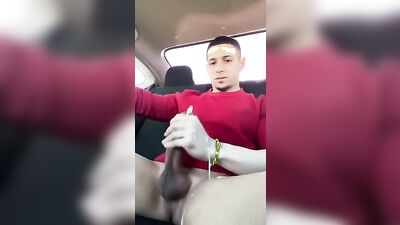 Gangbang of Twink Jerk-offs: Latin Lads Get Dirty in the Car 232