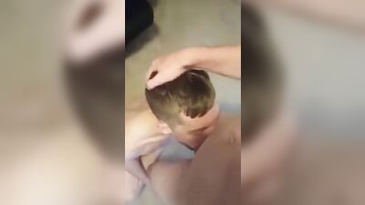 In the Shower, a Throaty Twink Goes Down on a Huge Cock