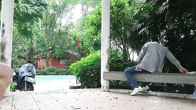 Gay Men Caught on Camera: Cumming Outside in the Middle of the Day