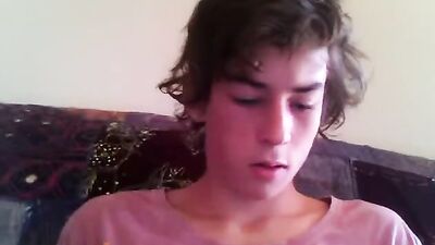 Straight Muscle Guy with Hairy Balls Wanks to a Giant Cock