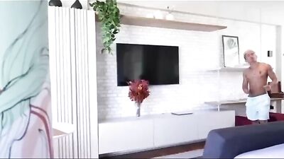 Hands On: Three White Guys Take on a Big, Black Dude in an Action-Packed Interracial Bareback Blowjob Scene