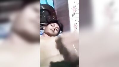 Indian Boys Bedroom Adventures - Desi Boy Practices on His Own Dick