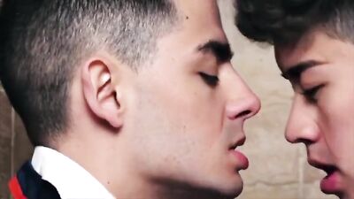 Gangbang: 3 Guys, 1 Hot After-School Bareback Handjob and Cumshot Session