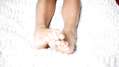 Fresh-faced amateurs show off their perfect feet in this foot fetish video!