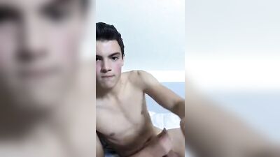 Rafael the Skinny Teen Jizzes His Thick Meat (Amateur Solo)