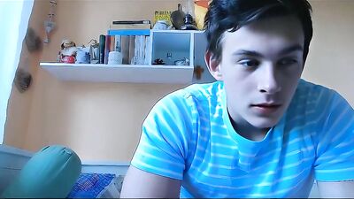 GBT College Twink Jacks Off with J/O Club Buddies - AI Enhanced