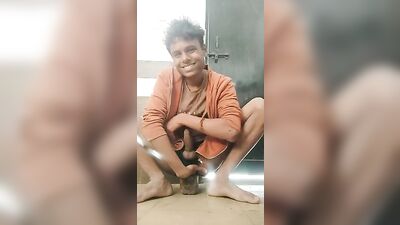 Handsome Hunk Jerks Off and Cums on an Indian Womans Feet in a Sensual Foot Fetish Scene!