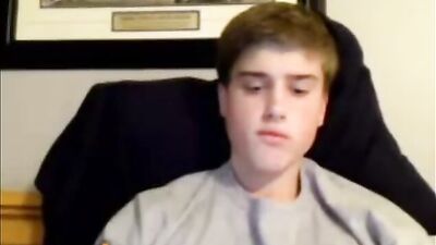 Young stud shows off his rock hard cock on live webcam