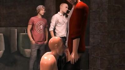 Sex Club 3D Animated - Muscle Boys in Action!