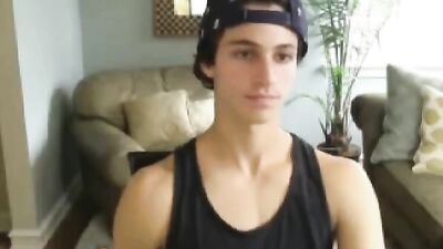 Teddy Bear Twink Blowjob by a Cutie Jerking Off his Big Dick