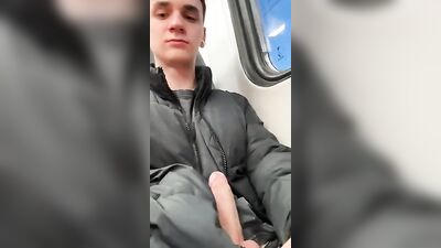 Hard-Bonered Russian Subway Rider: Young and Huge! (No Cum)