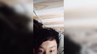 Web-Cam Handjob with Muscular Amateur Asian Solo Boy in the USA