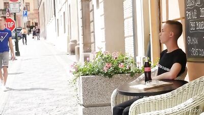 Small, Passive Boy Enjoys Action-Packed Anal Sex Scene with Barebacking Blonde Twink