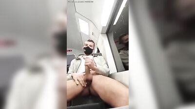 Train Station Cock-a-Thon: Bareback Jacking and Jerking Off in Public!