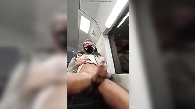 Train Station Cock-a-Thon: Bareback Jacking and Jerking Off in Public!