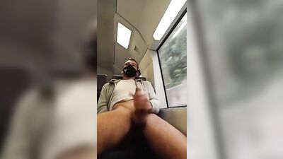 Train Station Cock-a-Thon: Bareback Jacking and Jerking Off in Public!
