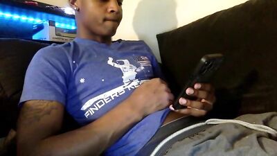 Straight Black 19yo Twink Cums on Cam with a Frat Boy in an Action-Packed Webcam Show