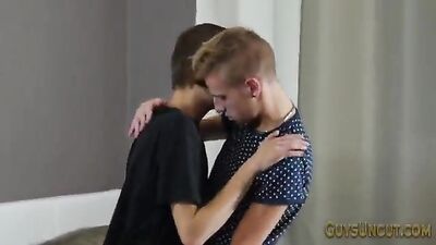 Sexy young studs indulge in a quiet, sensual afternoon of hot jerk-off action