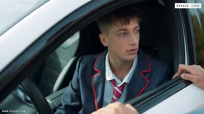 International College Students Angel and Erik Delight in Bareback Cum Shots, Handjobs, and Blowjobs