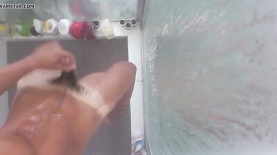 Tan Line Speedos and a Skinny Twink in the Shower