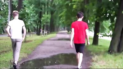 Gay Bareback Action with Cum Shot and Hand Job